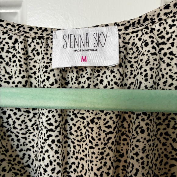 Sienna Sky Black and Cream Spotted Blouse - Picture 3 of 3